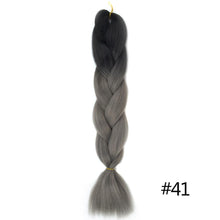 Load image into Gallery viewer, Chorliss Long  Jumbo Braids Ombre Braiding Hair Bundles Synthetic Hair Extensions Crochet Braids Natural Blue Pink Purple Blonde