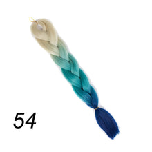 Load image into Gallery viewer, Qp hair 24 inch Ombre Color Synthetic Hair Braids Pre Stretched Wholesale Jumbo Braiding KaneKalon Hair Extensions 100g/pcs