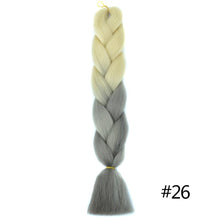 Load image into Gallery viewer, Chorliss Long  Jumbo Braids Ombre Braiding Hair Bundles Synthetic Hair Extensions Crochet Braids Natural Blue Pink Purple Blonde