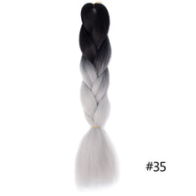 Load image into Gallery viewer, Chorliss Long  Jumbo Braids Ombre Braiding Hair Bundles Synthetic Hair Extensions Crochet Braids Natural Blue Pink Purple Blonde