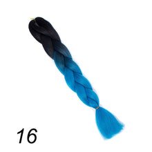 Load image into Gallery viewer, Qp hair 24 inch Ombre Color Synthetic Hair Braids Pre Stretched Wholesale Jumbo Braiding KaneKalon Hair Extensions 100g/pcs