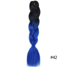 Load image into Gallery viewer, Chorliss Long  Jumbo Braids Ombre Braiding Hair Bundles Synthetic Hair Extensions Crochet Braids Natural Blue Pink Purple Blonde