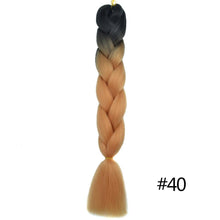 Load image into Gallery viewer, Chorliss Long  Jumbo Braids Ombre Braiding Hair Bundles Synthetic Hair Extensions Crochet Braids Natural Blue Pink Purple Blonde