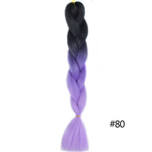Load image into Gallery viewer, Chorliss Long  Jumbo Braids Ombre Braiding Hair Bundles Synthetic Hair Extensions Crochet Braids Natural Blue Pink Purple Blonde