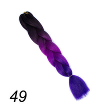 Load image into Gallery viewer, Qp hair 24 inch Ombre Color Synthetic Hair Braids Pre Stretched Wholesale Jumbo Braiding KaneKalon Hair Extensions 100g/pcs