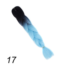 Load image into Gallery viewer, Qp hair 24 inch Ombre Color Synthetic Hair Braids Pre Stretched Wholesale Jumbo Braiding KaneKalon Hair Extensions 100g/pcs