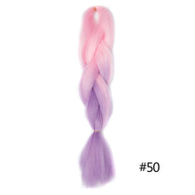 Load image into Gallery viewer, Chorliss Long  Jumbo Braids Ombre Braiding Hair Bundles Synthetic Hair Extensions Crochet Braids Natural Blue Pink Purple Blonde