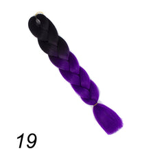 Load image into Gallery viewer, Qp hair 24 inch Ombre Color Synthetic Hair Braids Pre Stretched Wholesale Jumbo Braiding KaneKalon Hair Extensions 100g/pcs