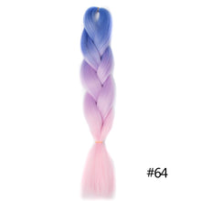 Load image into Gallery viewer, Chorliss Long  Jumbo Braids Ombre Braiding Hair Bundles Synthetic Hair Extensions Crochet Braids Natural Blue Pink Purple Blonde