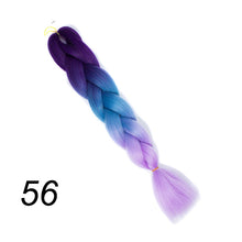 Load image into Gallery viewer, Qp hair 24 inch Ombre Color Synthetic Hair Braids Pre Stretched Wholesale Jumbo Braiding KaneKalon Hair Extensions 100g/pcs