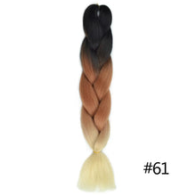 Load image into Gallery viewer, Chorliss Long  Jumbo Braids Ombre Braiding Hair Bundles Synthetic Hair Extensions Crochet Braids Natural Blue Pink Purple Blonde