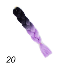 Load image into Gallery viewer, Qp hair 24 inch Ombre Color Synthetic Hair Braids Pre Stretched Wholesale Jumbo Braiding KaneKalon Hair Extensions 100g/pcs