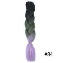 Load image into Gallery viewer, Chorliss Long  Jumbo Braids Ombre Braiding Hair Bundles Synthetic Hair Extensions Crochet Braids Natural Blue Pink Purple Blonde