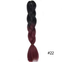 Load image into Gallery viewer, Chorliss Long  Jumbo Braids Ombre Braiding Hair Bundles Synthetic Hair Extensions Crochet Braids Natural Blue Pink Purple Blonde