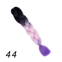 Load image into Gallery viewer, Qp hair 24 inch Ombre Color Synthetic Hair Braids Pre Stretched Wholesale Jumbo Braiding KaneKalon Hair Extensions 100g/pcs