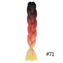 Load image into Gallery viewer, Chorliss Long  Jumbo Braids Ombre Braiding Hair Bundles Synthetic Hair Extensions Crochet Braids Natural Blue Pink Purple Blonde
