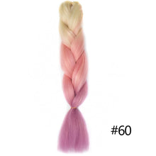 Load image into Gallery viewer, Chorliss Long  Jumbo Braids Ombre Braiding Hair Bundles Synthetic Hair Extensions Crochet Braids Natural Blue Pink Purple Blonde