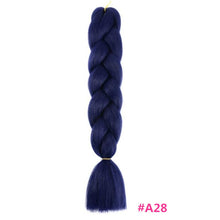 Load image into Gallery viewer, Pervado Hair Burg Brown Grey Ombre Crochet Braiding Hair Extensions One Piece 100g/Pack 24Inch Long Synthetic Jumbo Braids Hair