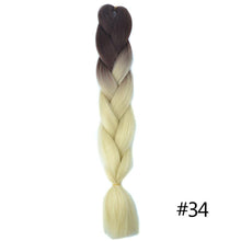 Load image into Gallery viewer, Chorliss Long  Jumbo Braids Ombre Braiding Hair Bundles Synthetic Hair Extensions Crochet Braids Natural Blue Pink Purple Blonde