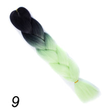 Load image into Gallery viewer, Qp hair 24 inch Ombre Color Synthetic Hair Braids Pre Stretched Wholesale Jumbo Braiding KaneKalon Hair Extensions 100g/pcs
