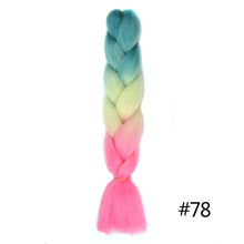 Load image into Gallery viewer, Chorliss Long  Jumbo Braids Ombre Braiding Hair Bundles Synthetic Hair Extensions Crochet Braids Natural Blue Pink Purple Blonde