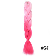 Load image into Gallery viewer, Chorliss Long  Jumbo Braids Ombre Braiding Hair Bundles Synthetic Hair Extensions Crochet Braids Natural Blue Pink Purple Blonde
