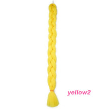 Load image into Gallery viewer, VERVES Braiding Hair One Piece Synthetic 82 Inch Heat Fiber Braid 165g/Piece Black Pure Color Jumbo Braid Hair Extensions