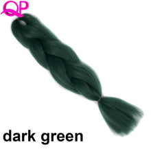 Load image into Gallery viewer, Qp hair 24 inch Ombre Color Synthetic Hair Braids Pre Stretched Wholesale Jumbo Braiding KaneKalon Hair Extensions 100g/pcs