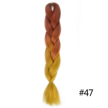 Load image into Gallery viewer, Chorliss Long  Jumbo Braids Ombre Braiding Hair Bundles Synthetic Hair Extensions Crochet Braids Natural Blue Pink Purple Blonde
