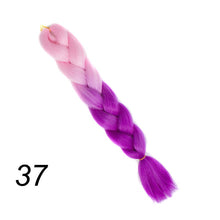 Load image into Gallery viewer, Qp hair 24 inch Ombre Color Synthetic Hair Braids Pre Stretched Wholesale Jumbo Braiding KaneKalon Hair Extensions 100g/pcs