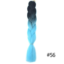 Load image into Gallery viewer, Chorliss Long  Jumbo Braids Ombre Braiding Hair Bundles Synthetic Hair Extensions Crochet Braids Natural Blue Pink Purple Blonde