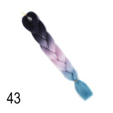 Load image into Gallery viewer, Qp hair 24 inch Ombre Color Synthetic Hair Braids Pre Stretched Wholesale Jumbo Braiding KaneKalon Hair Extensions 100g/pcs