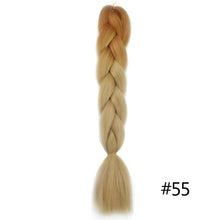Load image into Gallery viewer, Chorliss Long  Jumbo Braids Ombre Braiding Hair Bundles Synthetic Hair Extensions Crochet Braids Natural Blue Pink Purple Blonde