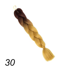 Load image into Gallery viewer, Qp hair 24 inch Ombre Color Synthetic Hair Braids Pre Stretched Wholesale Jumbo Braiding KaneKalon Hair Extensions 100g/pcs