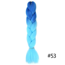 Load image into Gallery viewer, Chorliss Long  Jumbo Braids Ombre Braiding Hair Bundles Synthetic Hair Extensions Crochet Braids Natural Blue Pink Purple Blonde