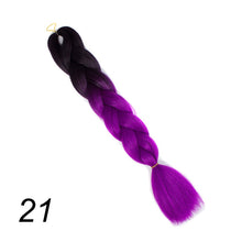 Load image into Gallery viewer, Qp hair 24 inch Ombre Color Synthetic Hair Braids Pre Stretched Wholesale Jumbo Braiding KaneKalon Hair Extensions 100g/pcs