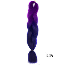 Load image into Gallery viewer, Chorliss Long  Jumbo Braids Ombre Braiding Hair Bundles Synthetic Hair Extensions Crochet Braids Natural Blue Pink Purple Blonde