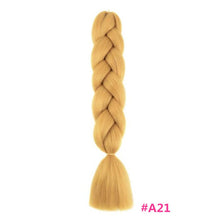 Load image into Gallery viewer, Pervado Hair Burg Brown Grey Ombre Crochet Braiding Hair Extensions One Piece 100g/Pack 24Inch Long Synthetic Jumbo Braids Hair