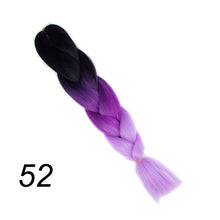 Load image into Gallery viewer, Qp hair 24 inch Ombre Color Synthetic Hair Braids Pre Stretched Wholesale Jumbo Braiding KaneKalon Hair Extensions 100g/pcs