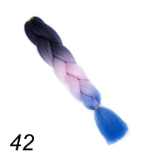 Load image into Gallery viewer, Qp hair 24 inch Ombre Color Synthetic Hair Braids Pre Stretched Wholesale Jumbo Braiding KaneKalon Hair Extensions 100g/pcs