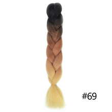 Load image into Gallery viewer, Chorliss Long  Jumbo Braids Ombre Braiding Hair Bundles Synthetic Hair Extensions Crochet Braids Natural Blue Pink Purple Blonde
