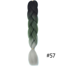 Load image into Gallery viewer, Chorliss Long  Jumbo Braids Ombre Braiding Hair Bundles Synthetic Hair Extensions Crochet Braids Natural Blue Pink Purple Blonde