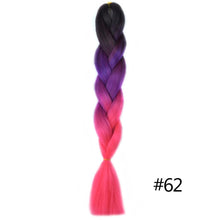 Load image into Gallery viewer, Chorliss Long  Jumbo Braids Ombre Braiding Hair Bundles Synthetic Hair Extensions Crochet Braids Natural Blue Pink Purple Blonde