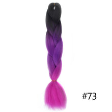 Load image into Gallery viewer, Chorliss Long  Jumbo Braids Ombre Braiding Hair Bundles Synthetic Hair Extensions Crochet Braids Natural Blue Pink Purple Blonde