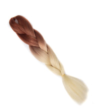 Load image into Gallery viewer, Qp hair 24 inch Ombre Color Synthetic Hair Braids Pre Stretched Wholesale Jumbo Braiding KaneKalon Hair Extensions 100g/pcs