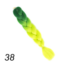 Load image into Gallery viewer, Qp hair 24 inch Ombre Color Synthetic Hair Braids Pre Stretched Wholesale Jumbo Braiding KaneKalon Hair Extensions 100g/pcs