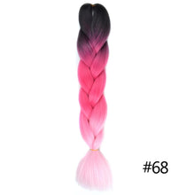 Load image into Gallery viewer, Chorliss Long  Jumbo Braids Ombre Braiding Hair Bundles Synthetic Hair Extensions Crochet Braids Natural Blue Pink Purple Blonde