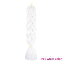 Load image into Gallery viewer, Pervado Hair Burg Brown Grey Ombre Crochet Braiding Hair Extensions One Piece 100g/Pack 24Inch Long Synthetic Jumbo Braids Hair