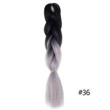 Load image into Gallery viewer, Chorliss Long  Jumbo Braids Ombre Braiding Hair Bundles Synthetic Hair Extensions Crochet Braids Natural Blue Pink Purple Blonde