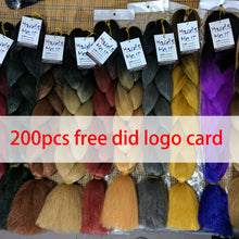 Load image into Gallery viewer, Qp hair 24 inch Ombre Color Synthetic Hair Braids Pre Stretched Wholesale Jumbo Braiding KaneKalon Hair Extensions 100g/pcs